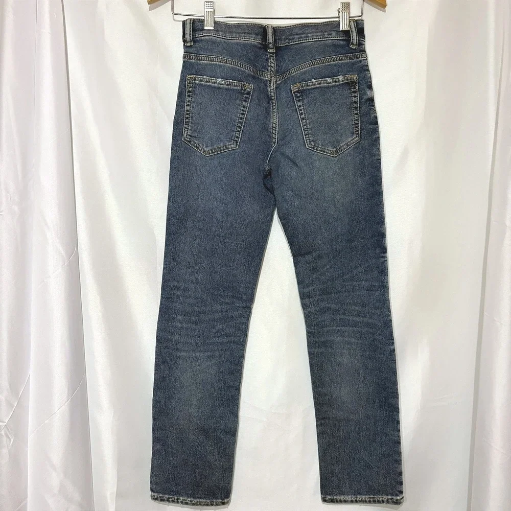 Gap Kids Boys 12 Regular Stretch‎ Slim Jeans Medium Wash Adjustable Waist Denim